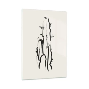 Üveg kép - Virágzó gyógynövény - 50x70 cm