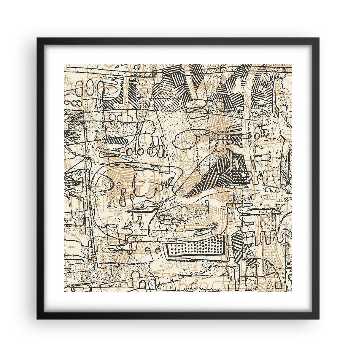 Poszter fehér keretben - Dekódolásra vár - 50x50 cm