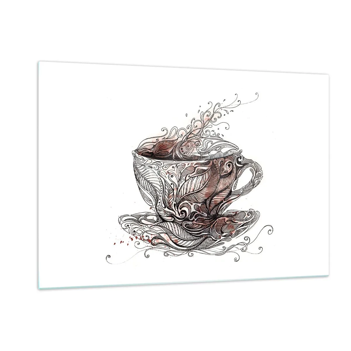 Üveg kép - Tea mindenre jó - 120x80 cm