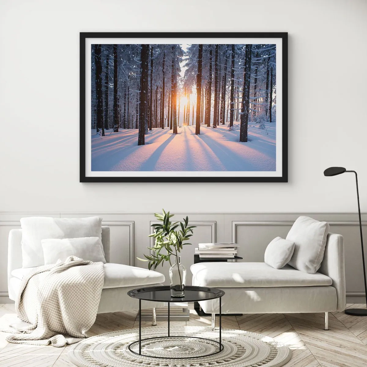 Poszter fehér keretben - Egyértelműen fekete-fehéren - 70x50 cm