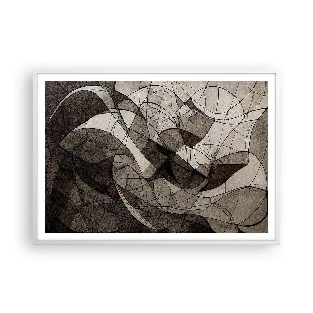 Poszter fekete keretben - A föld színeinek keringése - 100x70 cm