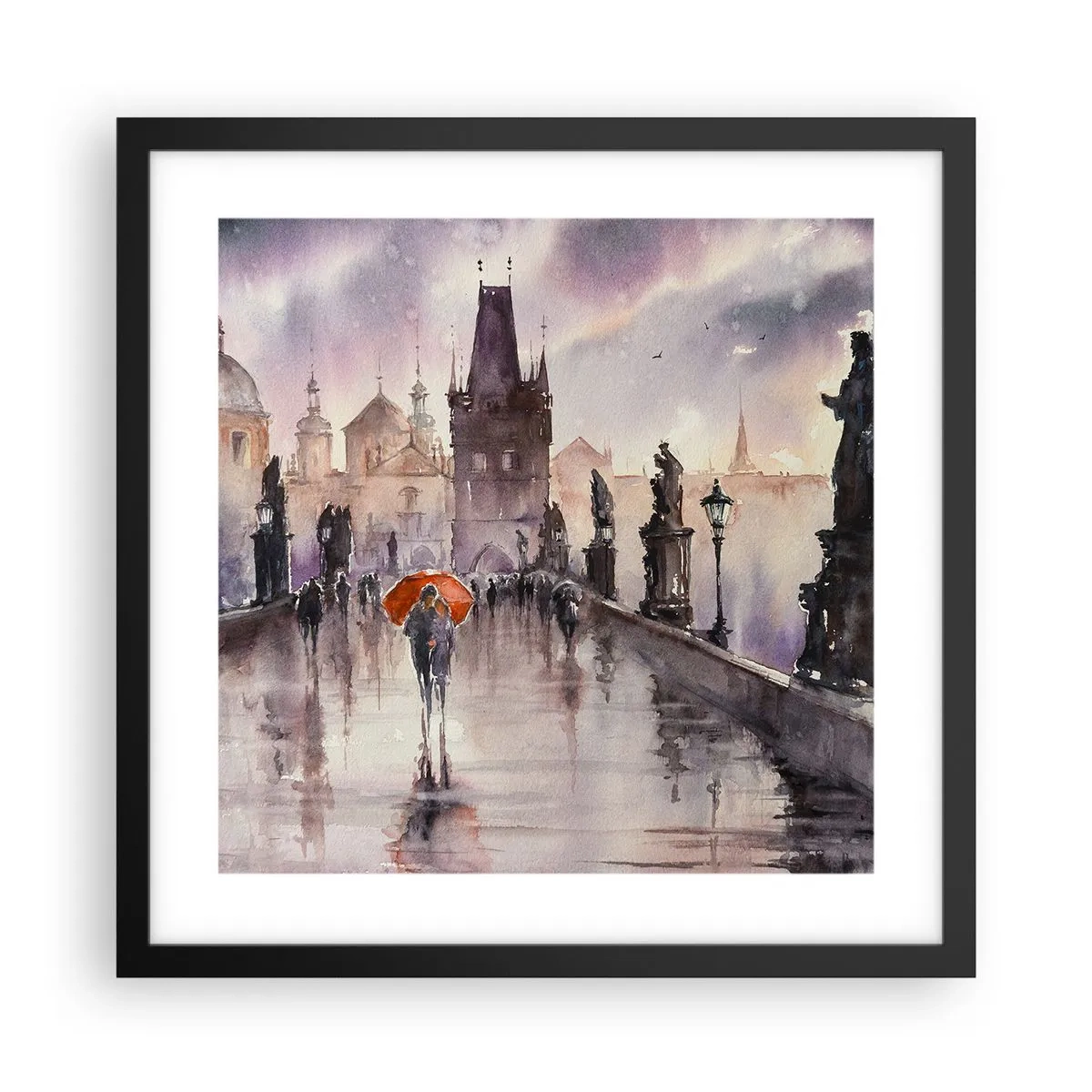 Poszter fehér keretben - Az emberek nem változnak - 40x40 cm