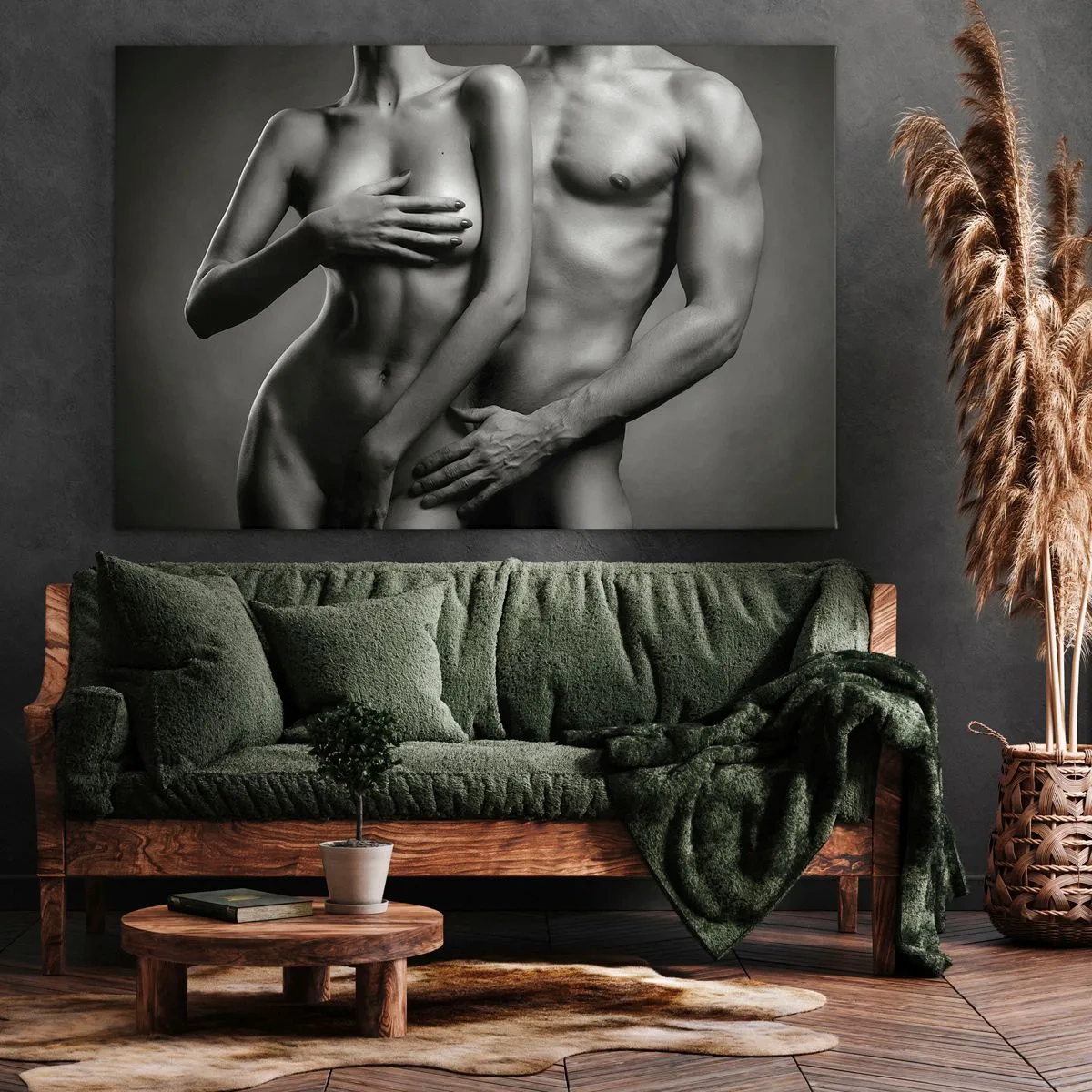 Vászonkép - Ádám és Éva - 70x50 cm