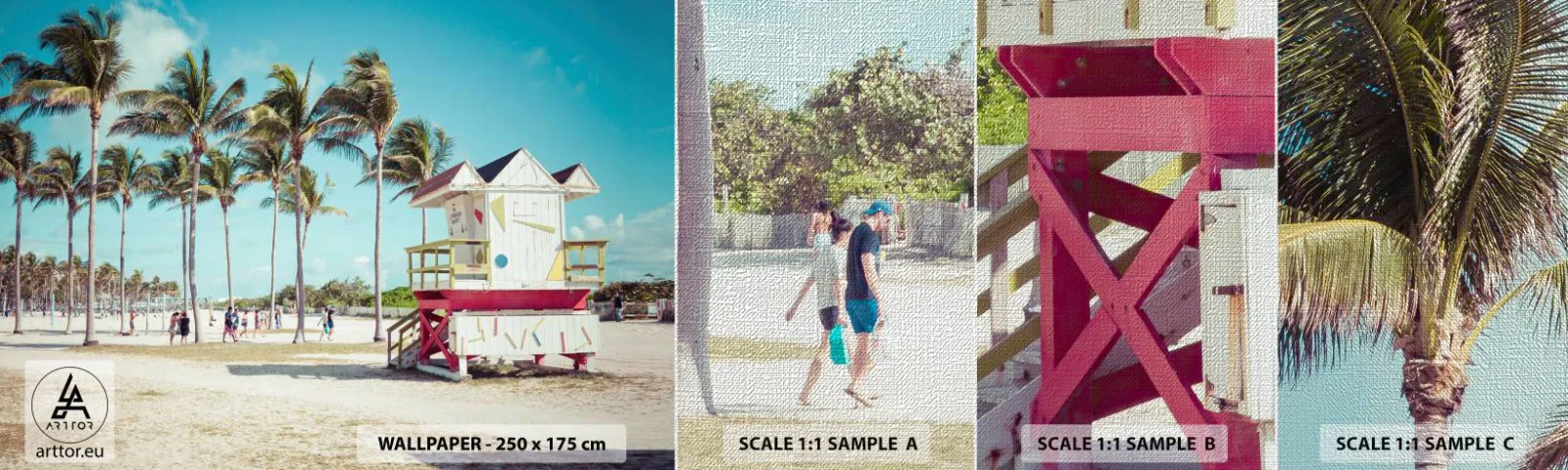 Fotótapéta Minta Premium Canvas - Gyönyörű nap vár rád - Tájkép, Strand, Florida - 100x30 cm