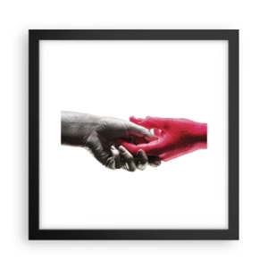 Poszter fehér keretben - Együtt, bár mások - 30x30 cm