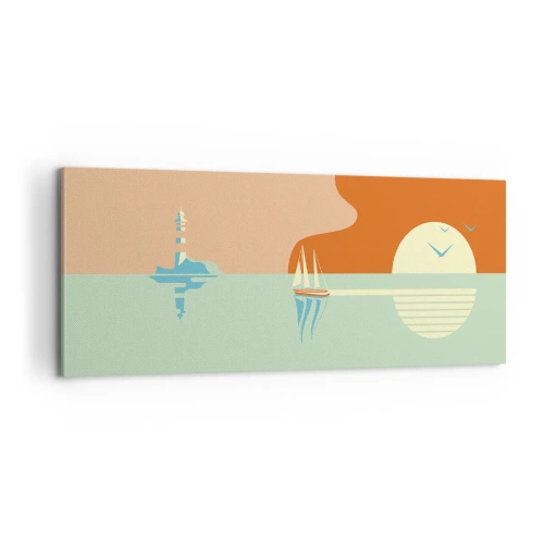 Vászonkép - Tökéletes tengeri tájkép - 100x40 cm