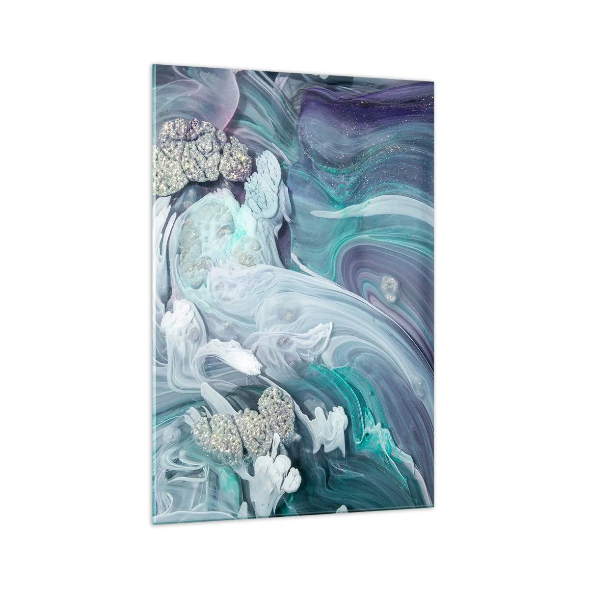 Üveg kép - Kék áramlatok - 70x100 cm
