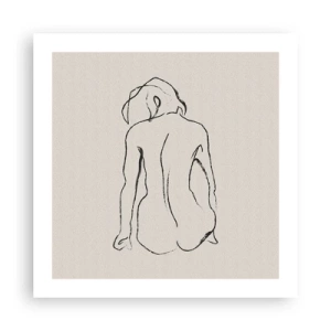 Poszter - Lány meztelenül - 50x50 cm