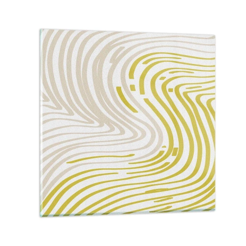 Üveg kép - Kompozíció szelíd kanyarral - 40x40 cm