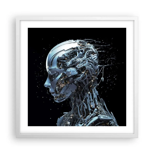 Poszter fekete keretben - A technológia egy nő - 50x50 cm