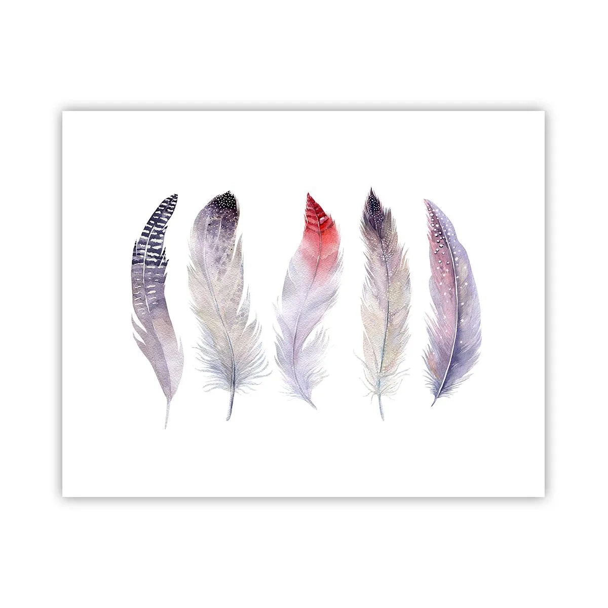 Poszter - Gyengéd, mint a sokszínű köd - 50x40 cm