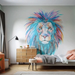Fotótapéta Standard Eco - Felvillanyozó aura - Állatok, Oroszlán, Absztrakció - 450x315 cm