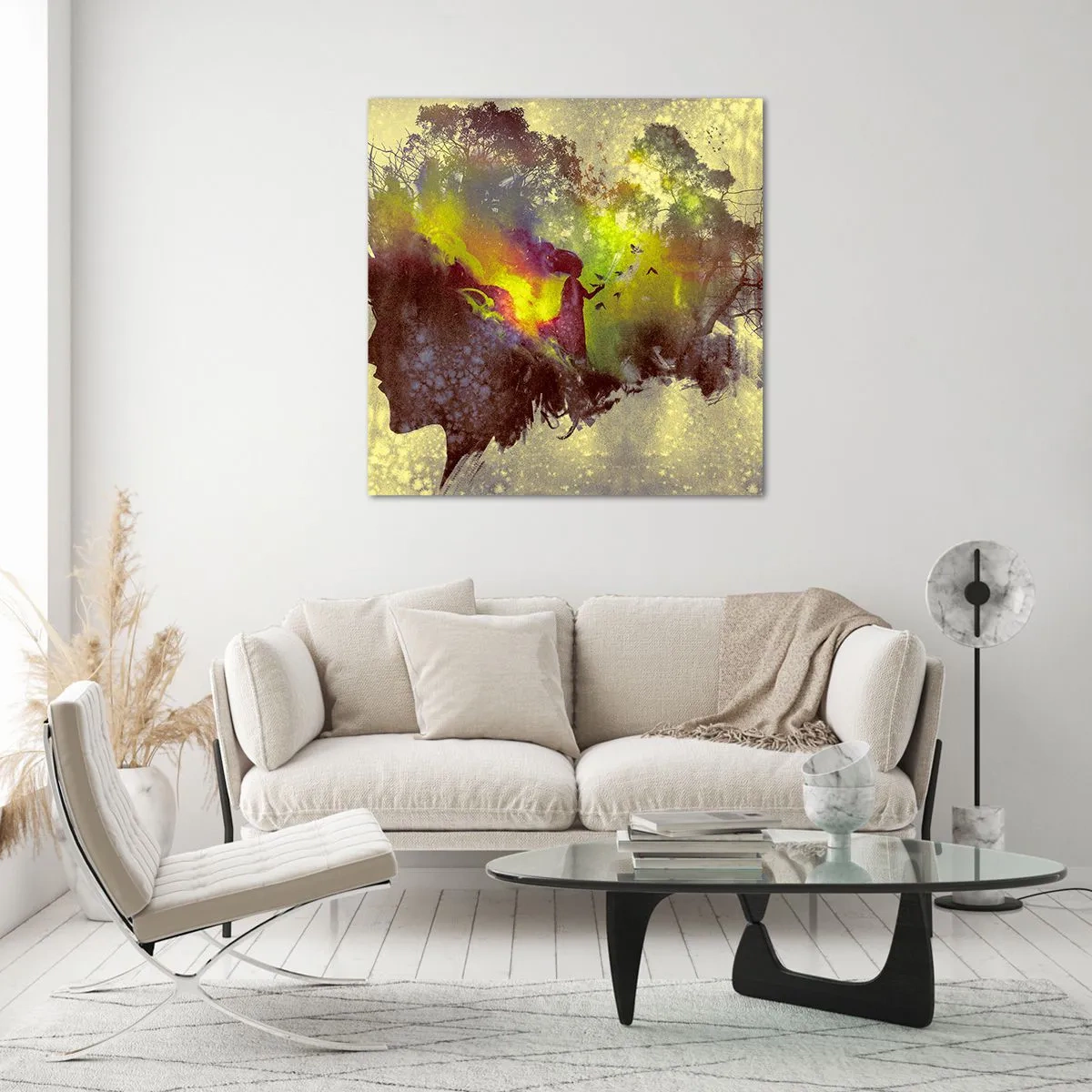 Üveg kép - Anyatermészet - 60x60 cm