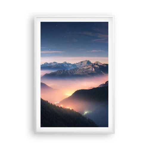 Poszter fekete keretben - Fény a völgyekben - 61x91 cm