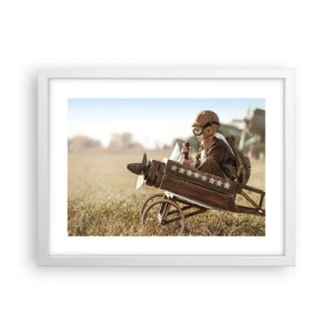 Poszter fekete keretben - Indulás egy álom felé - 40x30 cm