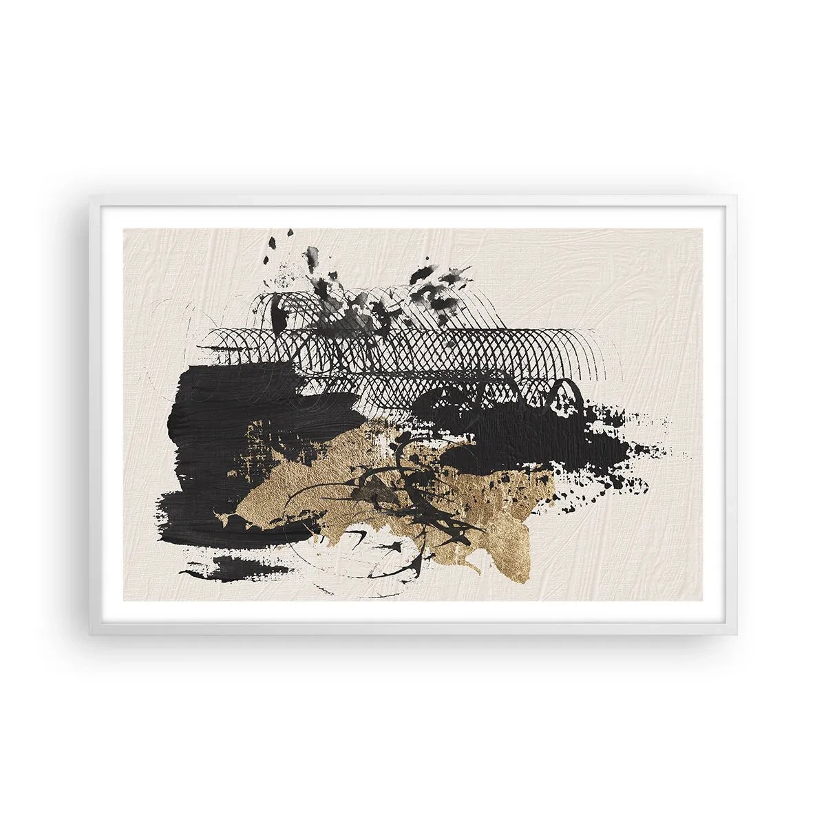 Poszter fekete keretben - Szenvedélyes kompozíció - 91x61 cm