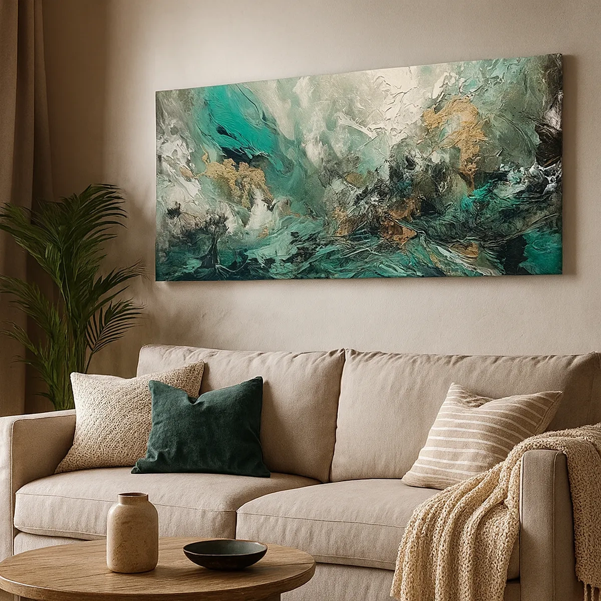 Vászonkép - Smaragd-fekete kelés - 30x30 cm