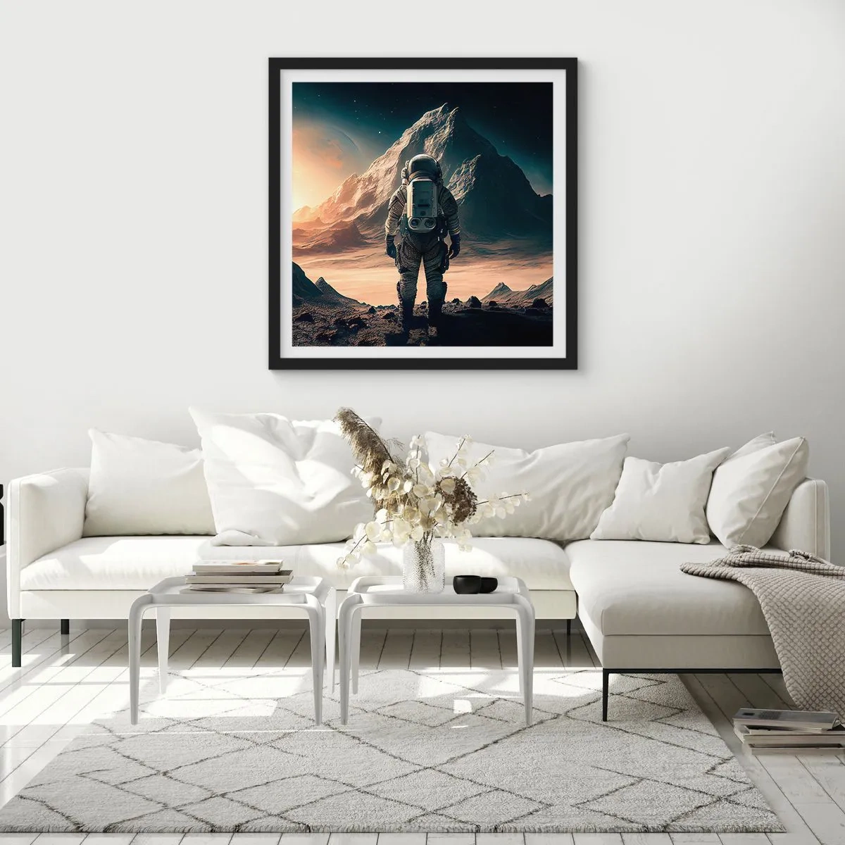 Poszter fehér keretben - Új kihívás - 60x60 cm