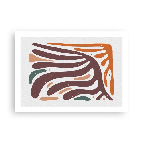 Poszter - Sugárzó organikus kompozíció - 70x50 cm