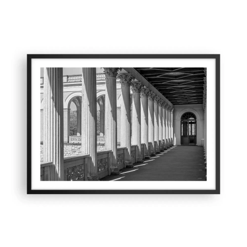 Poszter fehér keretben - Napsütötte árkádsor - 70x50 cm