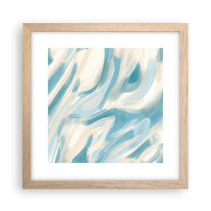 Poszter világos tölgy keretben - Tavaszi szellők - 30x30 cm