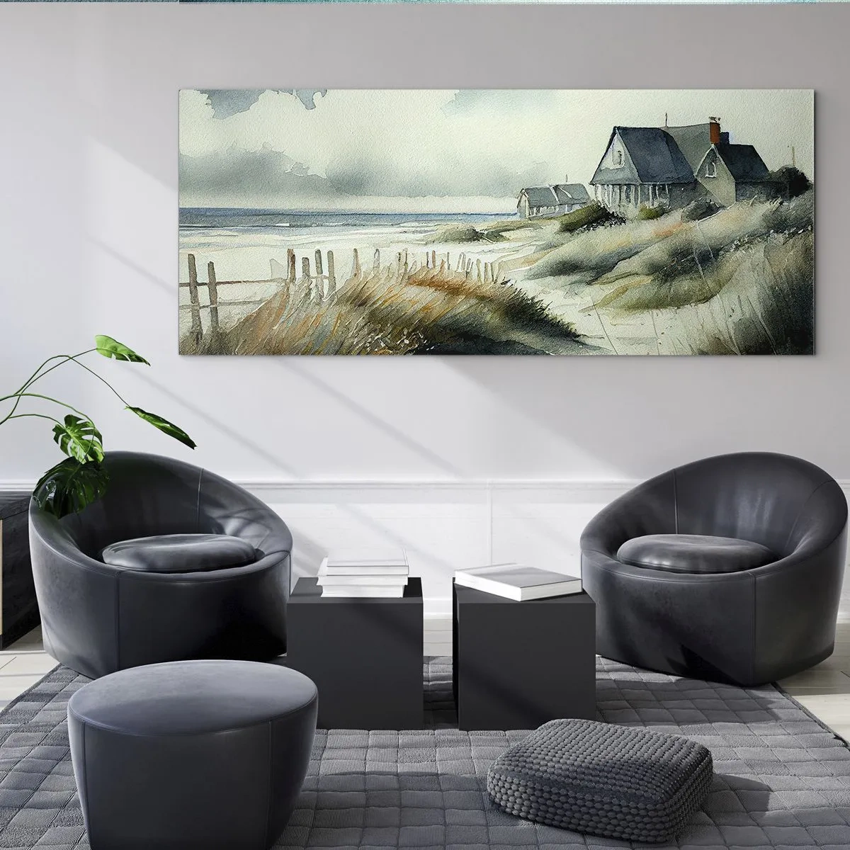 Üveg kép - Távol a nyüzsgéstől - 100x40 cm