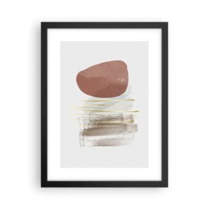 Poszter fehér keretben - Absztrakt oszlopsor - 30x40 cm