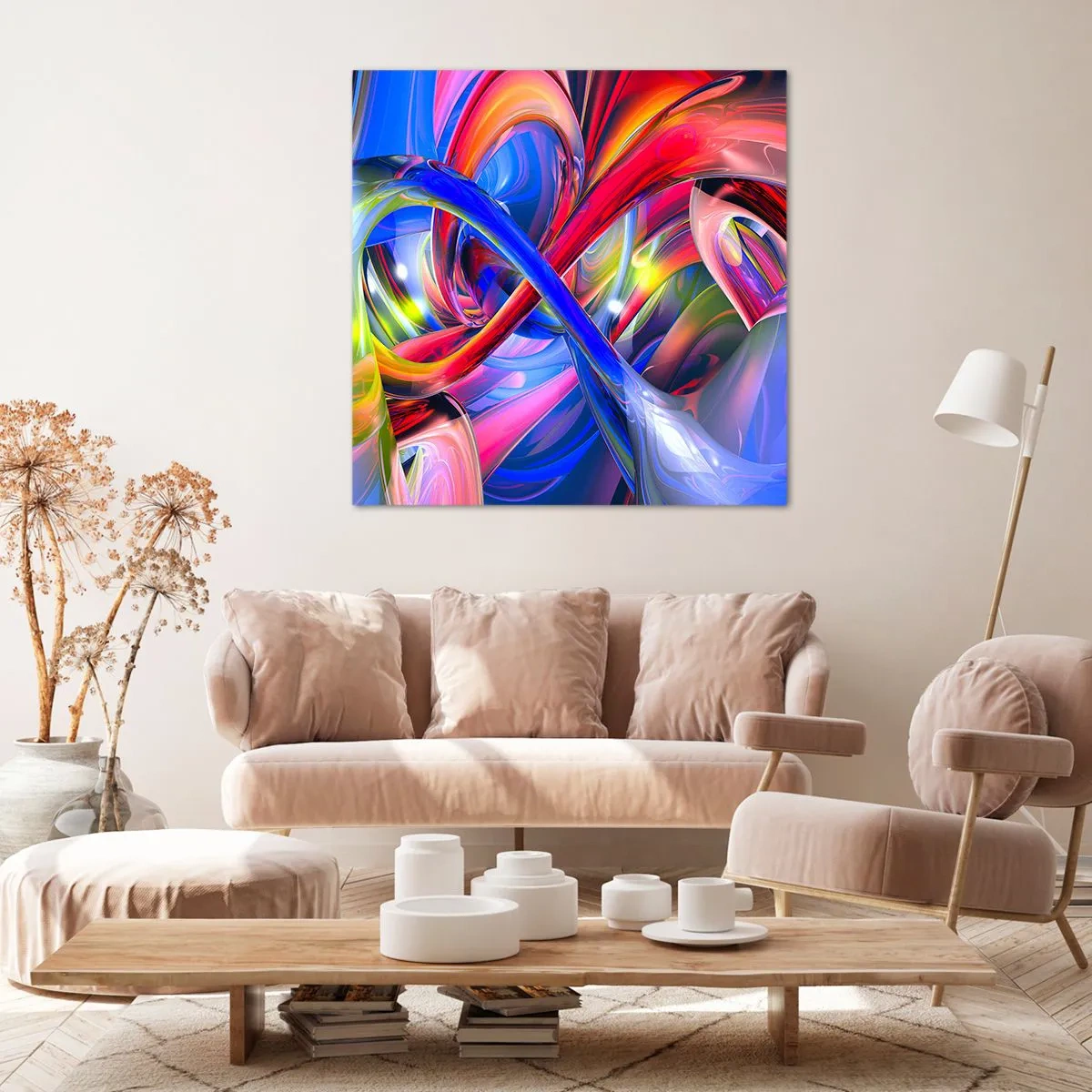 Vászonkép - A színek tánca - 70x70 cm