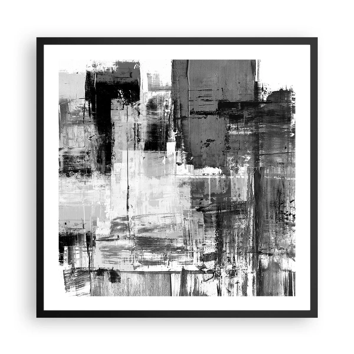 Poszter fehér keretben - A szürke szép - 60x60 cm