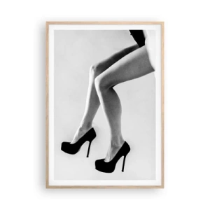 Poszter világos tölgy keretben - Örök nőiesség - 70x100 cm