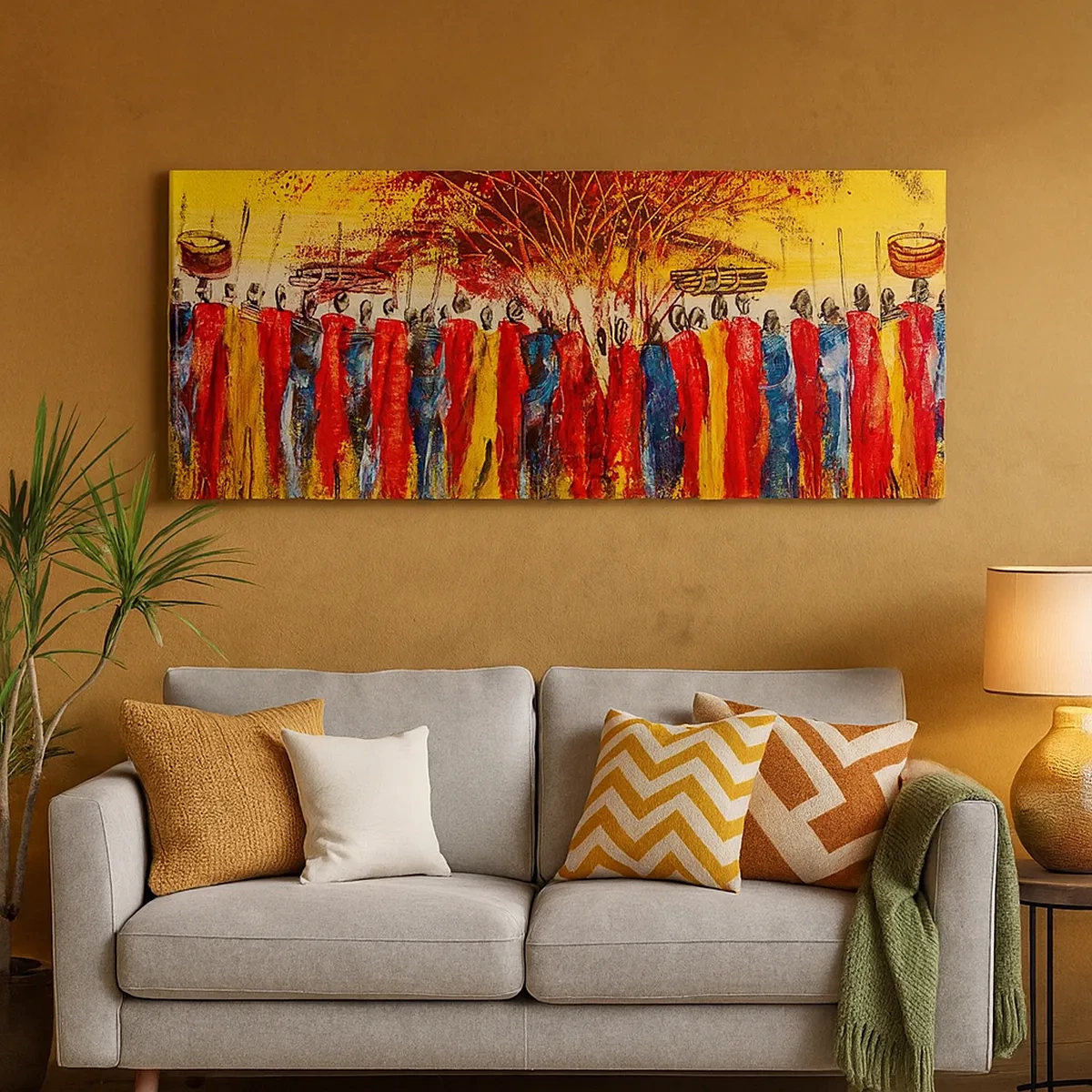 Vászonkép - Oda, oda, oda oda mennek - 30x30 cm