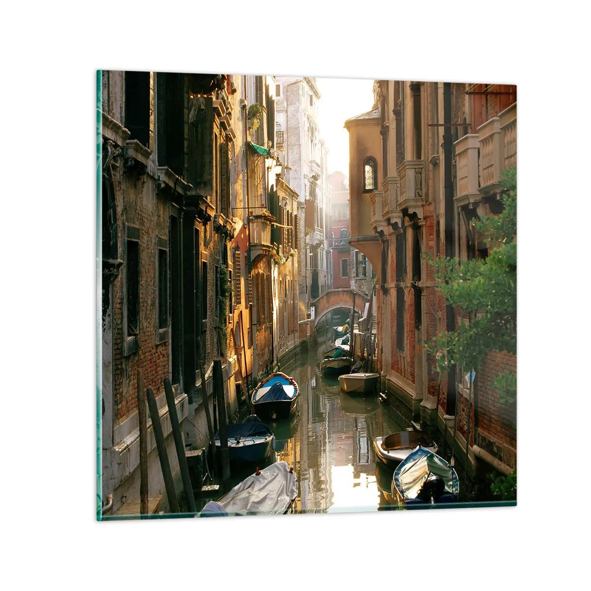 Üveg kép - Egy velencei sikátorban - 40x40 cm