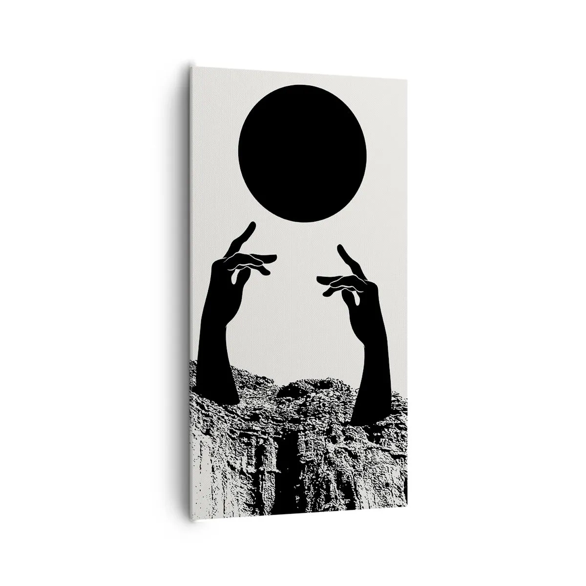 Vászonkép - Szürreális kompozíció: a nap és a többi - 65x120 cm