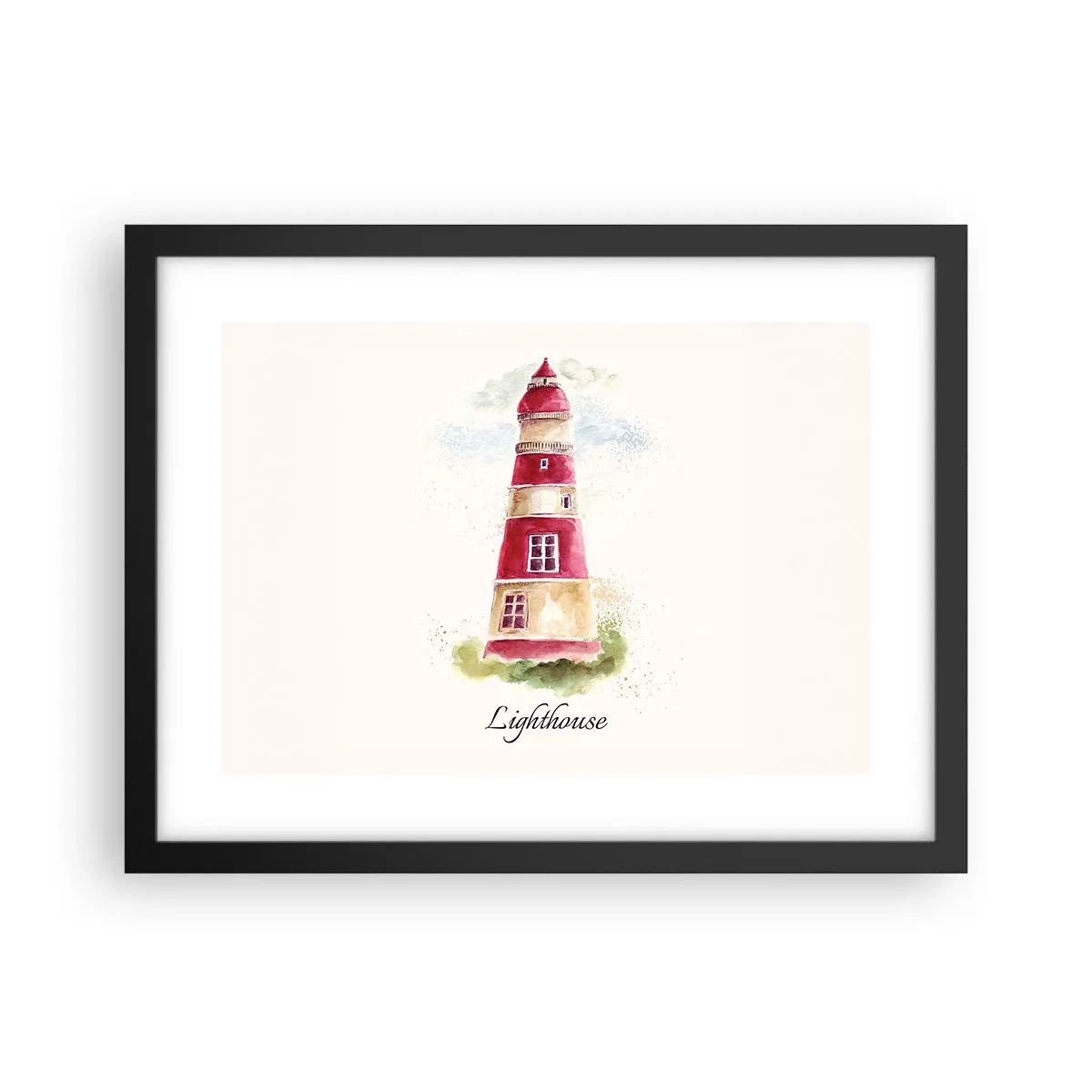 Poszter fehér keretben - Körbe mindíg időjárás - 40x30 cm