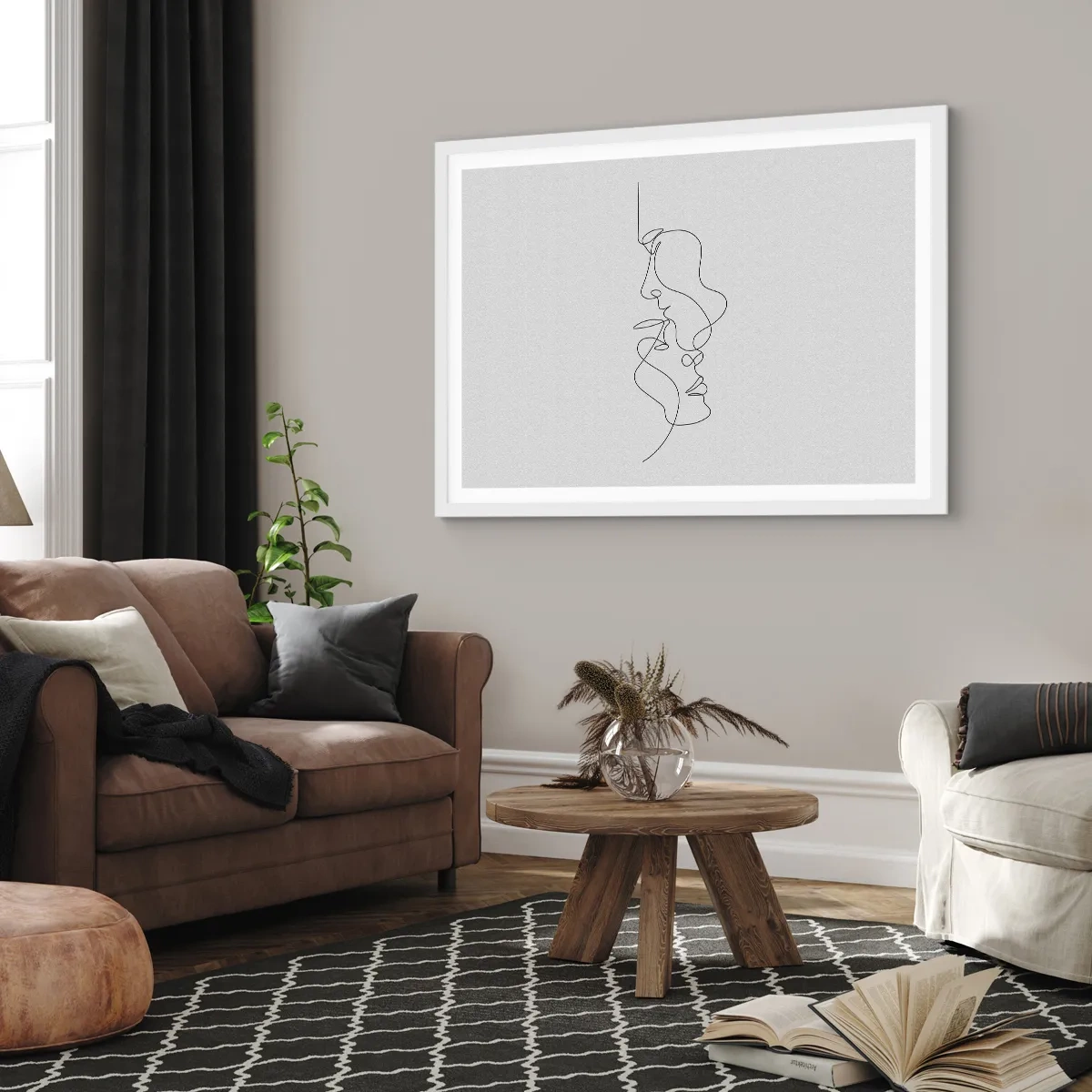 Poszter fekete keretben - Gyászos sóvárgás - 70x50 cm