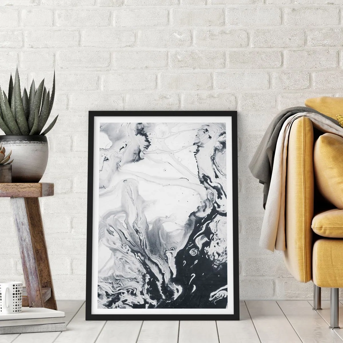 Poszter fehér keretben - A Föld belseje - 61x91 cm