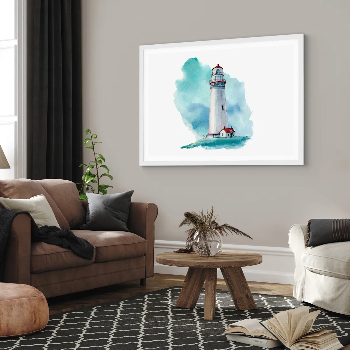 Poszter fekete keretben - A kék szelíd húga - 70x50 cm