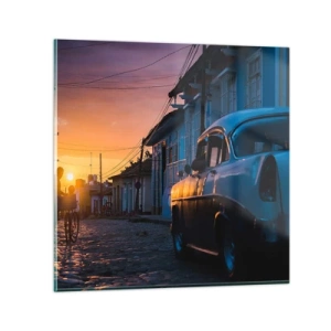 Üveg kép - Itt lassul az idő - 50x50 cm