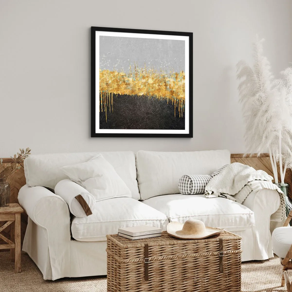 Poszter fehér keretben - Befelé és felfelé - 60x60 cm