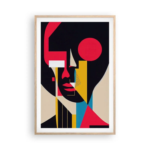 Poszter világos tölgy keretben - Az ő belső világa - 61x91 cm