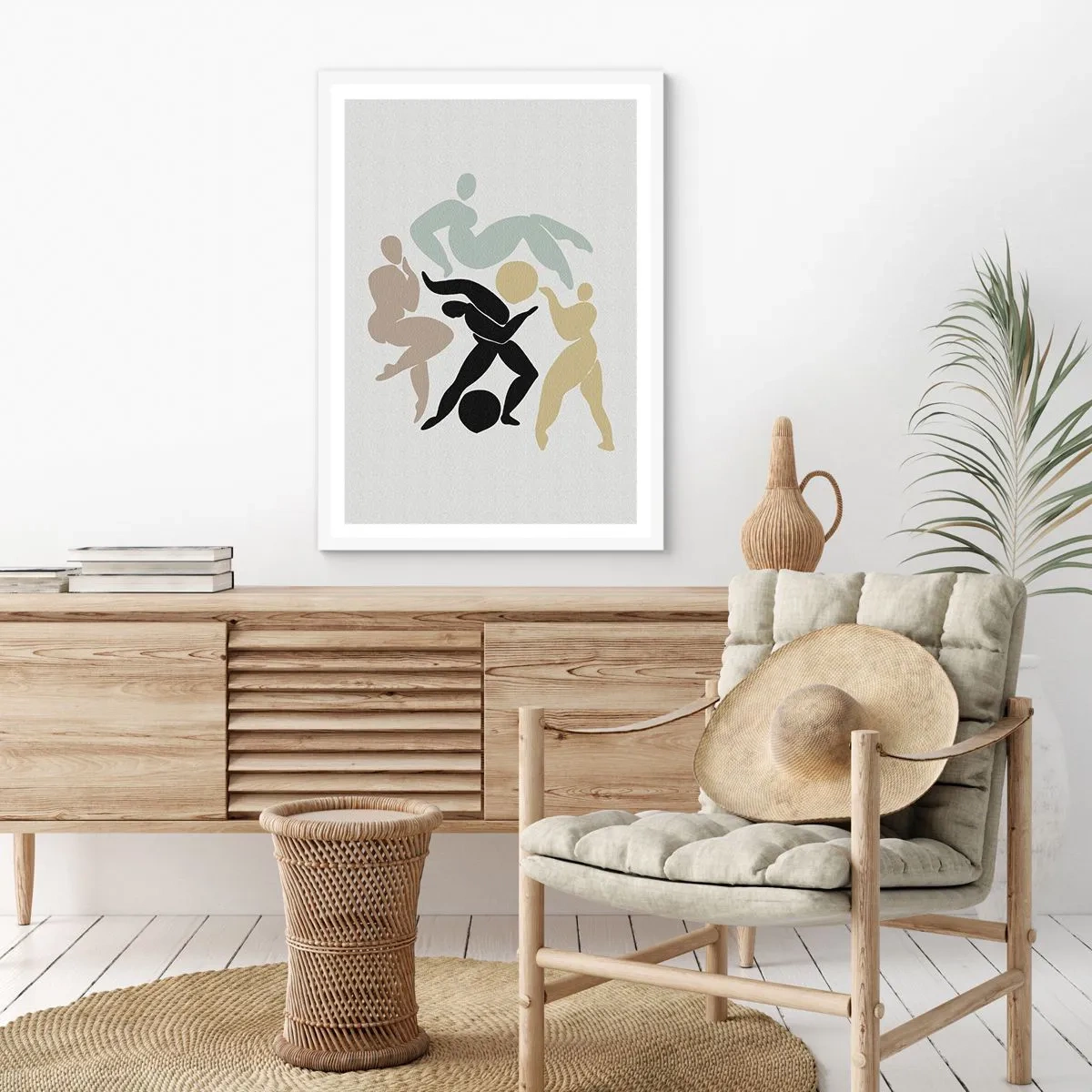 Poszter fekete keretben - Mozgás az egészségért és a szépségért - 61x91 cm