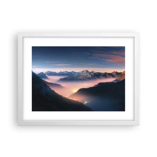 Poszter fekete keretben - Fény a völgyekben - 40x30 cm