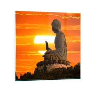 Üveg kép - Félelem nélkül a világtól - 60x60 cm