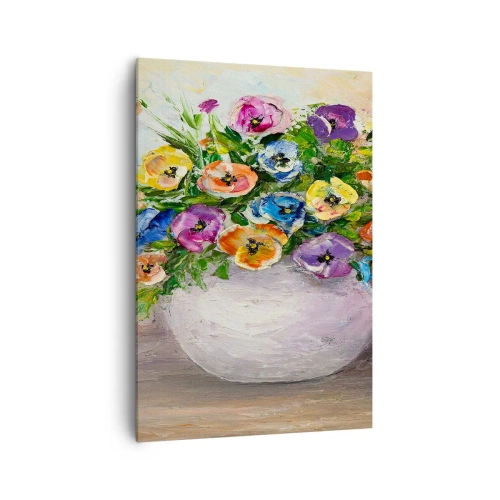 Vászonkép - Csendélet fehér vázával - 70x100 cm