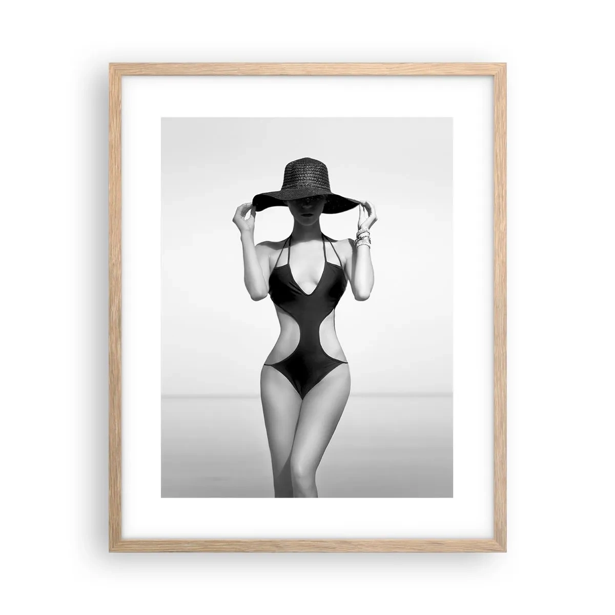 Poszter világos tölgy keretben - A nevem Elegance - 40x50 cm