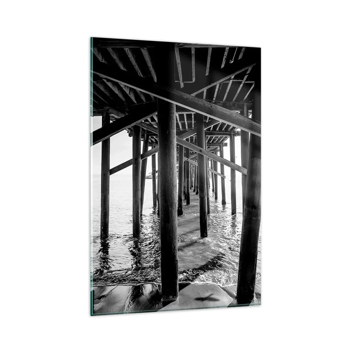 Üveg kép - Tengerparti rejtekhely - 80x120 cm