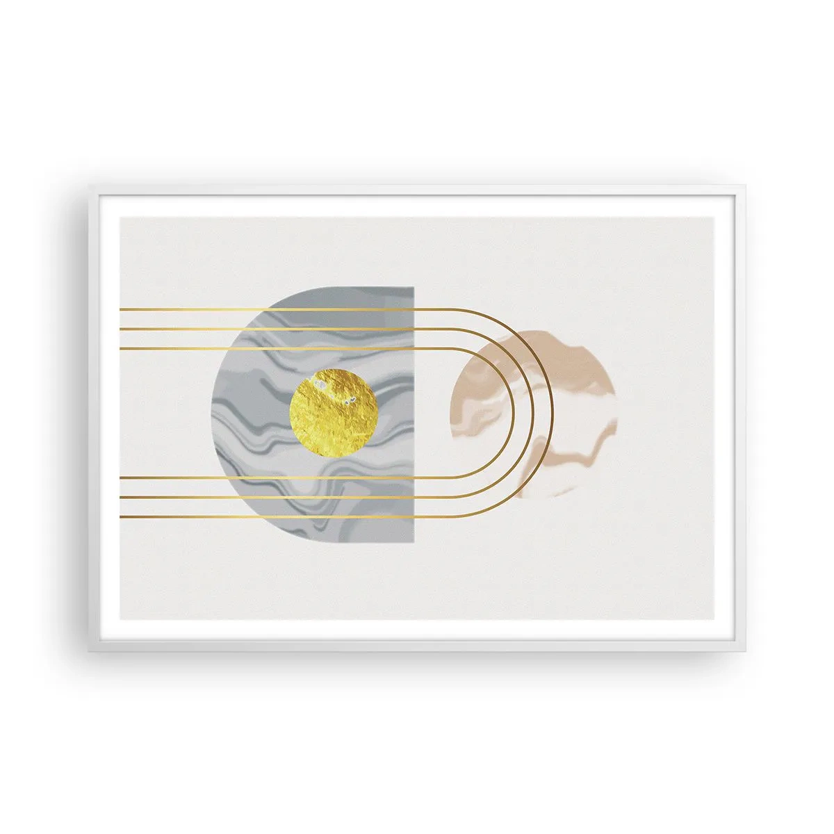 Poszter fekete keretben - Fényerő és ragyogás - 100x70 cm