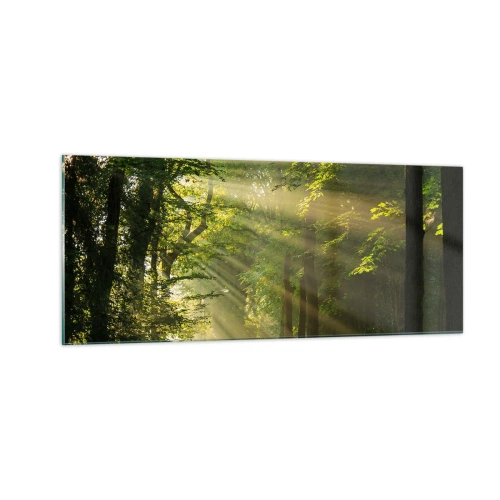 Üveg kép - Erdei pillanat - 100x40 cm