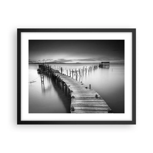 Poszter fehér keretben - Egy elfeledett part békéje - 50x40 cm