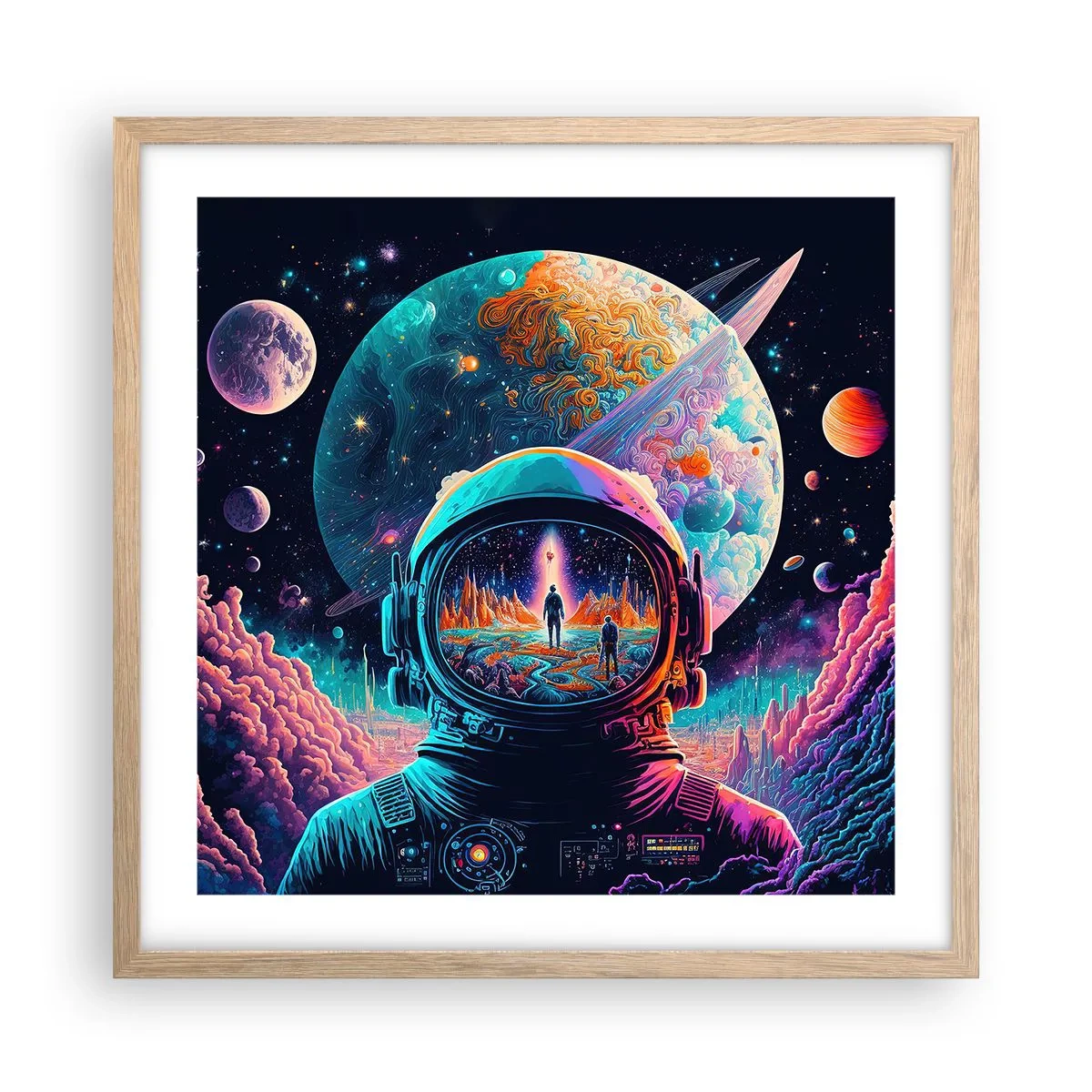Poszter világos tölgy keretben - A filozófusok sosem álmodtak erről - 50x50 cm